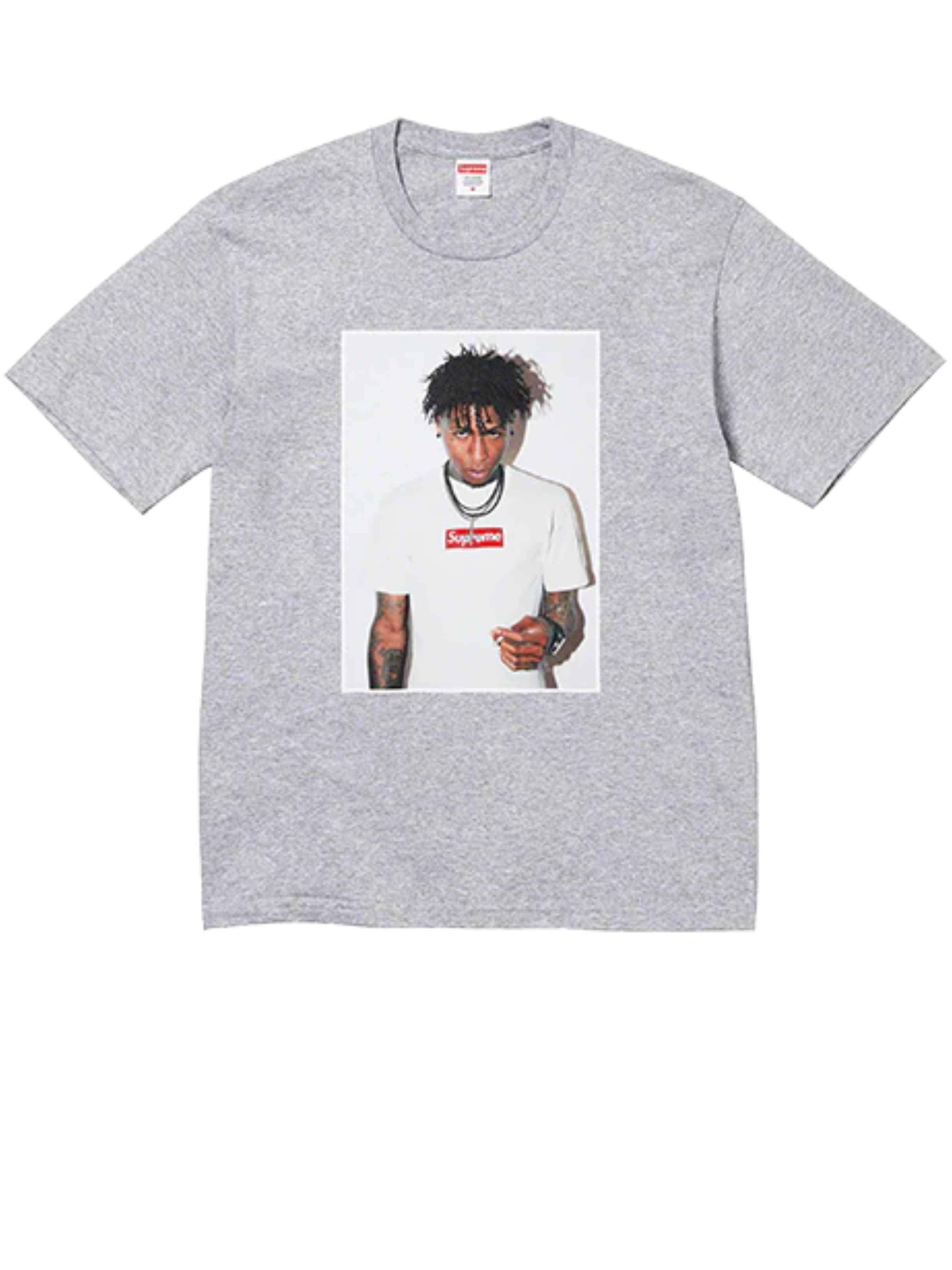 Supreme NBA Youngboy Tee Heather Grey (FW23)