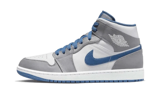 Air Jordan 1 Mid True Blue Cement