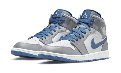 Air Jordan 1 Mid True Blue Cement