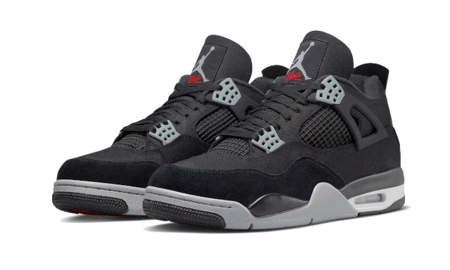 Air Jordan 4 Black Canvas