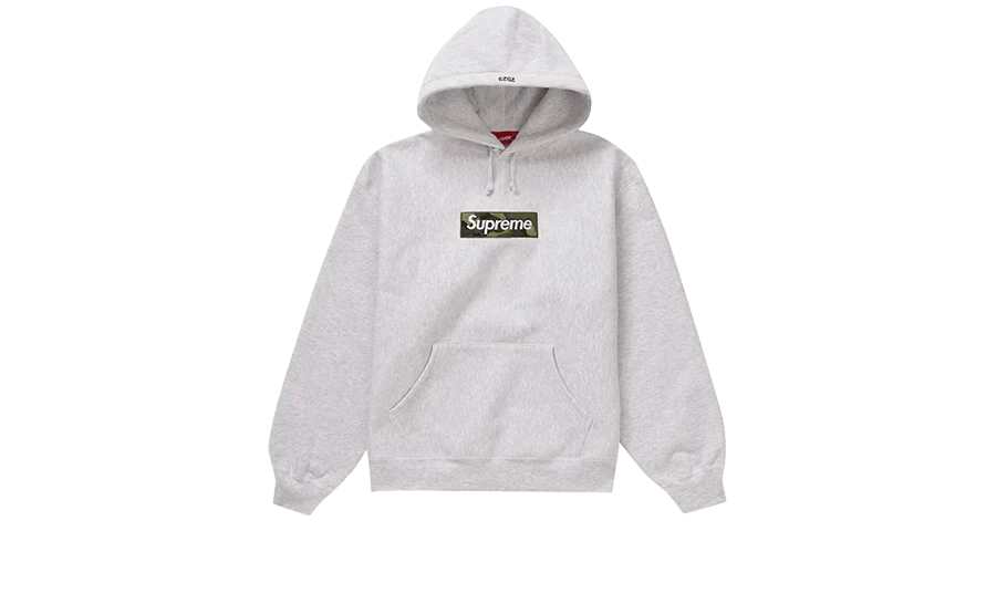 Supreme Box Logo Hooded Sweatshirt (FW23) Ash Grey