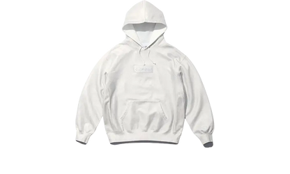 Supreme MM6 Maison Margiela Foil Box Logo Hooded Sweatshirt White