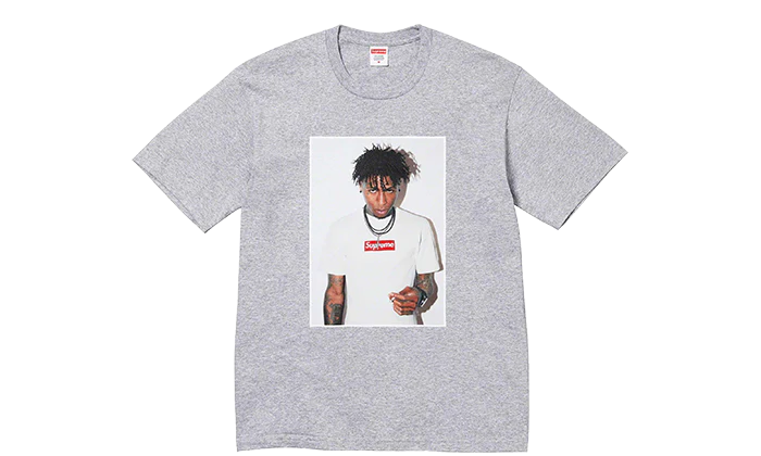 Supreme NBA Youngboy Tee Heather Grey (FW23)