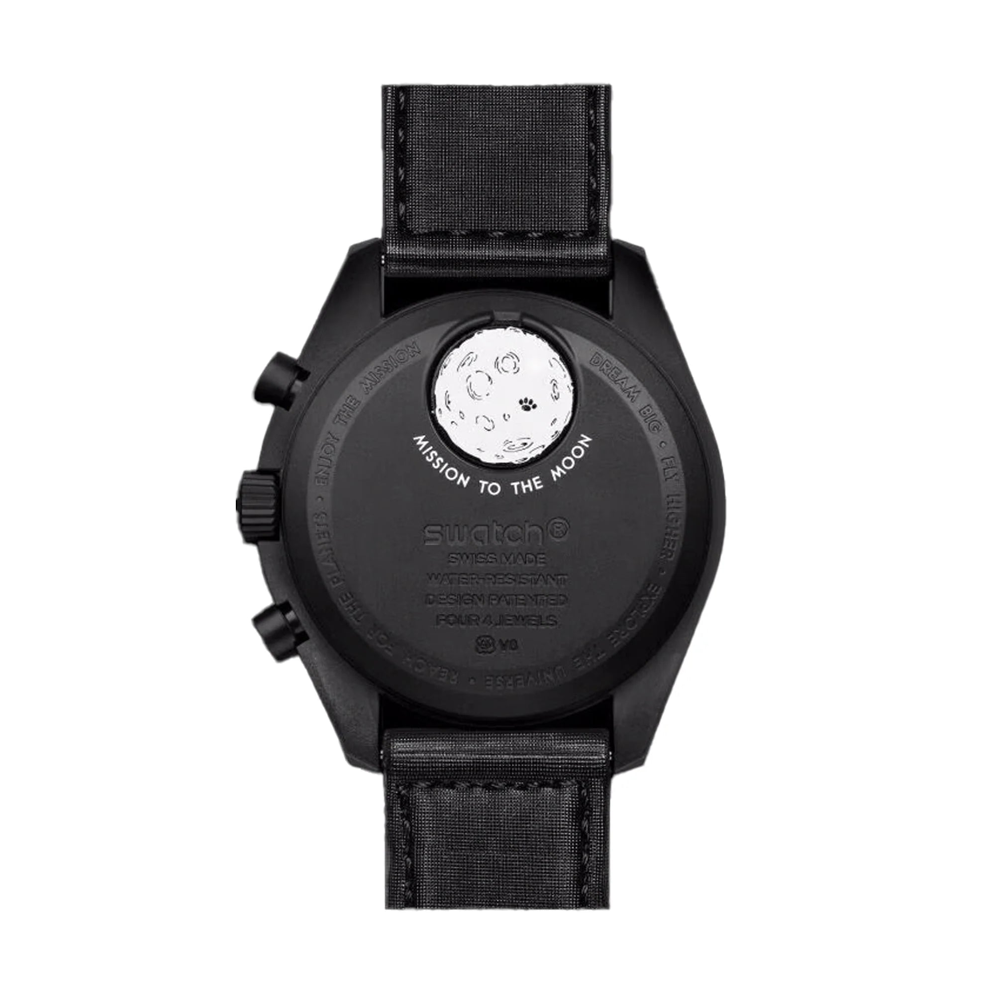 SWATCH X OMEGA BIOCERAMIC MOONSWATCH MISSION TO MOONPHASE - NEW MOON SNOOPY